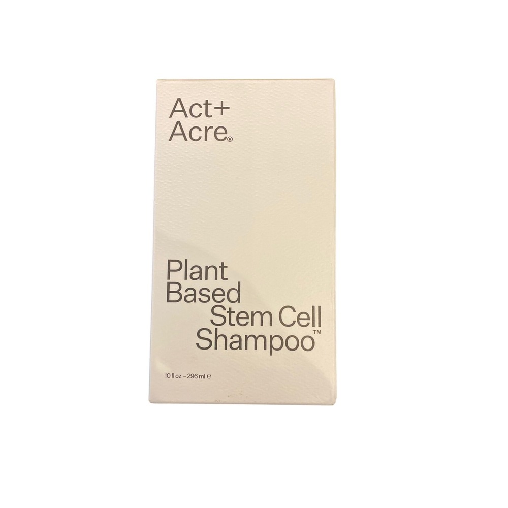 Act+Acre Plant Based Stem Cell Shampoo 10oz Thickening Scalp Care Caffeine Apple
